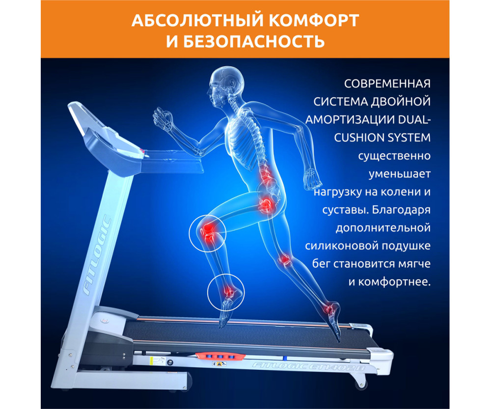 Оренда бігової доріжки FitLogic T15 + захист підлоги