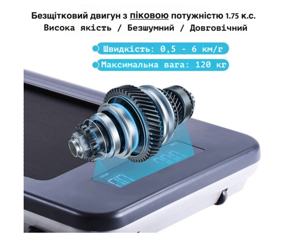 Оренда бігової доріжки OMA Fitness 1010EB Ultra Slim + захист підлоги